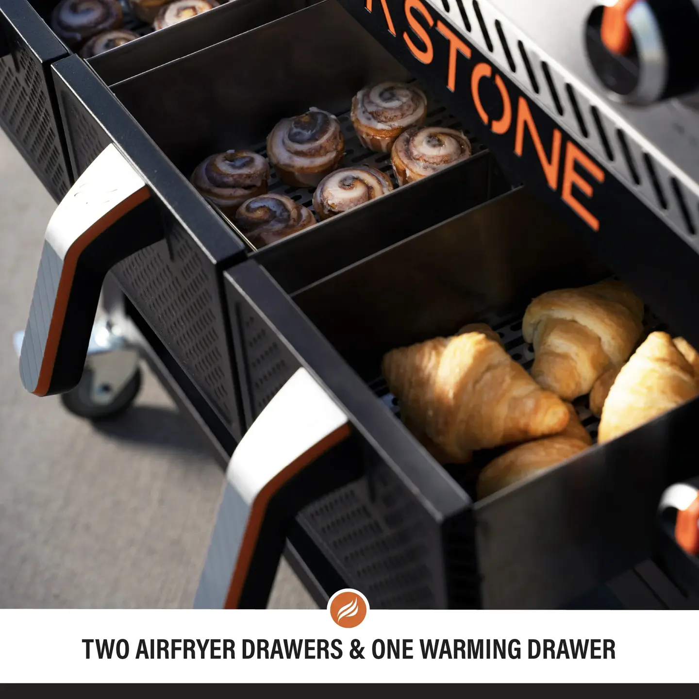 Blackstone 4-Burner 36" Propane Outdoor Griddle with Air Fryer and Hood