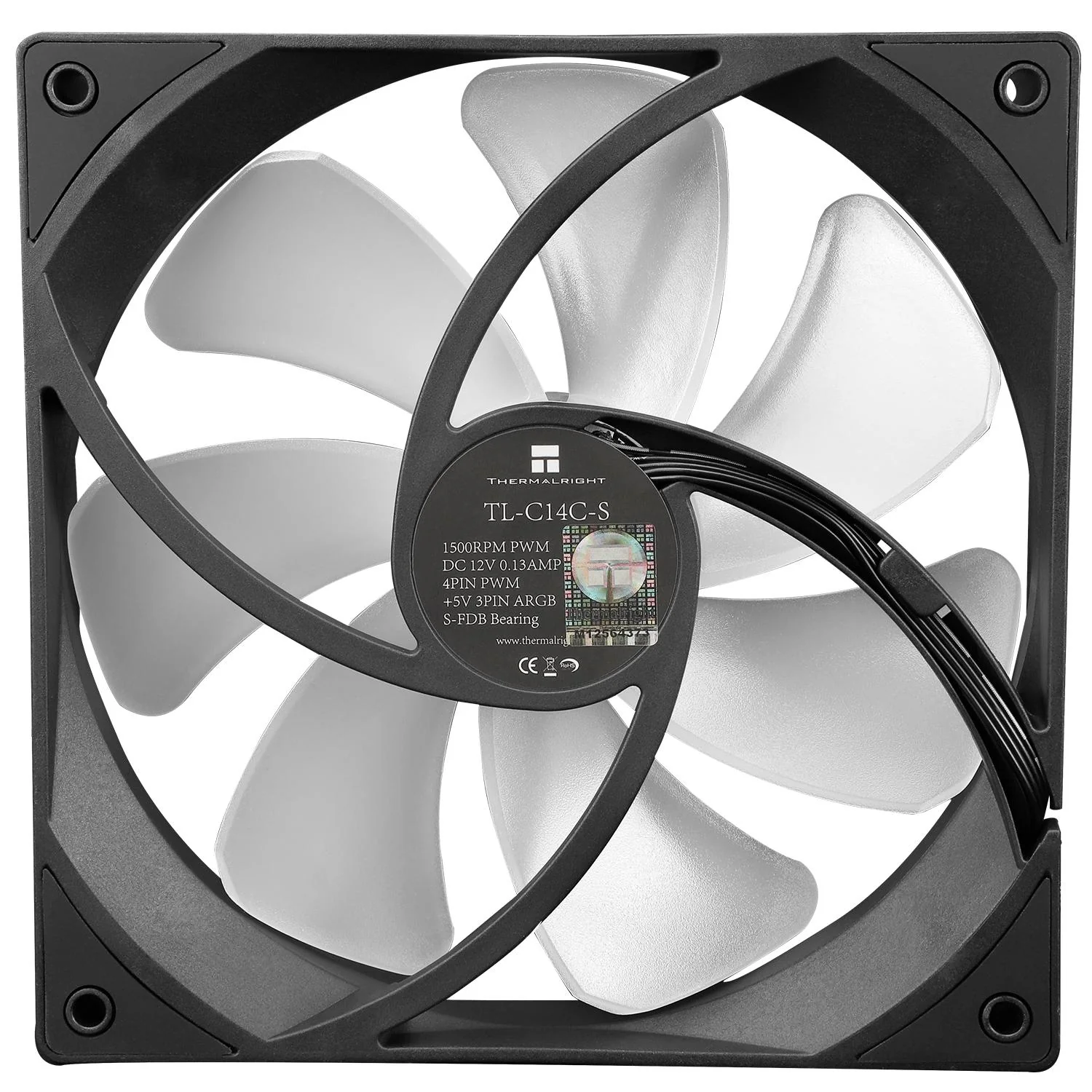 Thermalright TL-C14C-S Sort - fan. 140mm ARGB