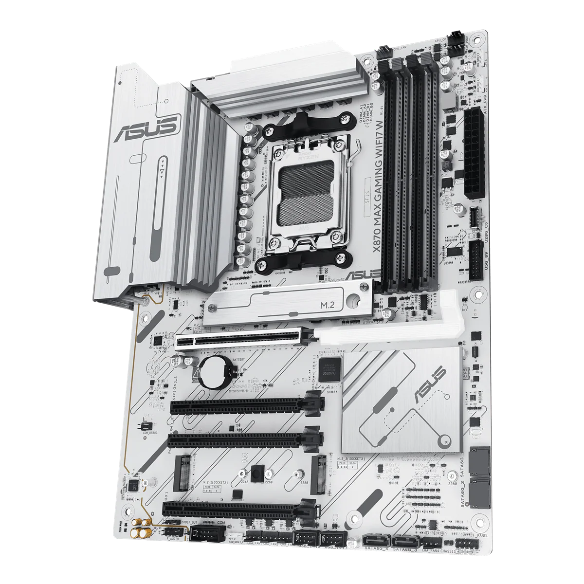 ASUS X870 MAX GAMING WIFI7 WHITE (ATX. X870. AM5. DDR5)