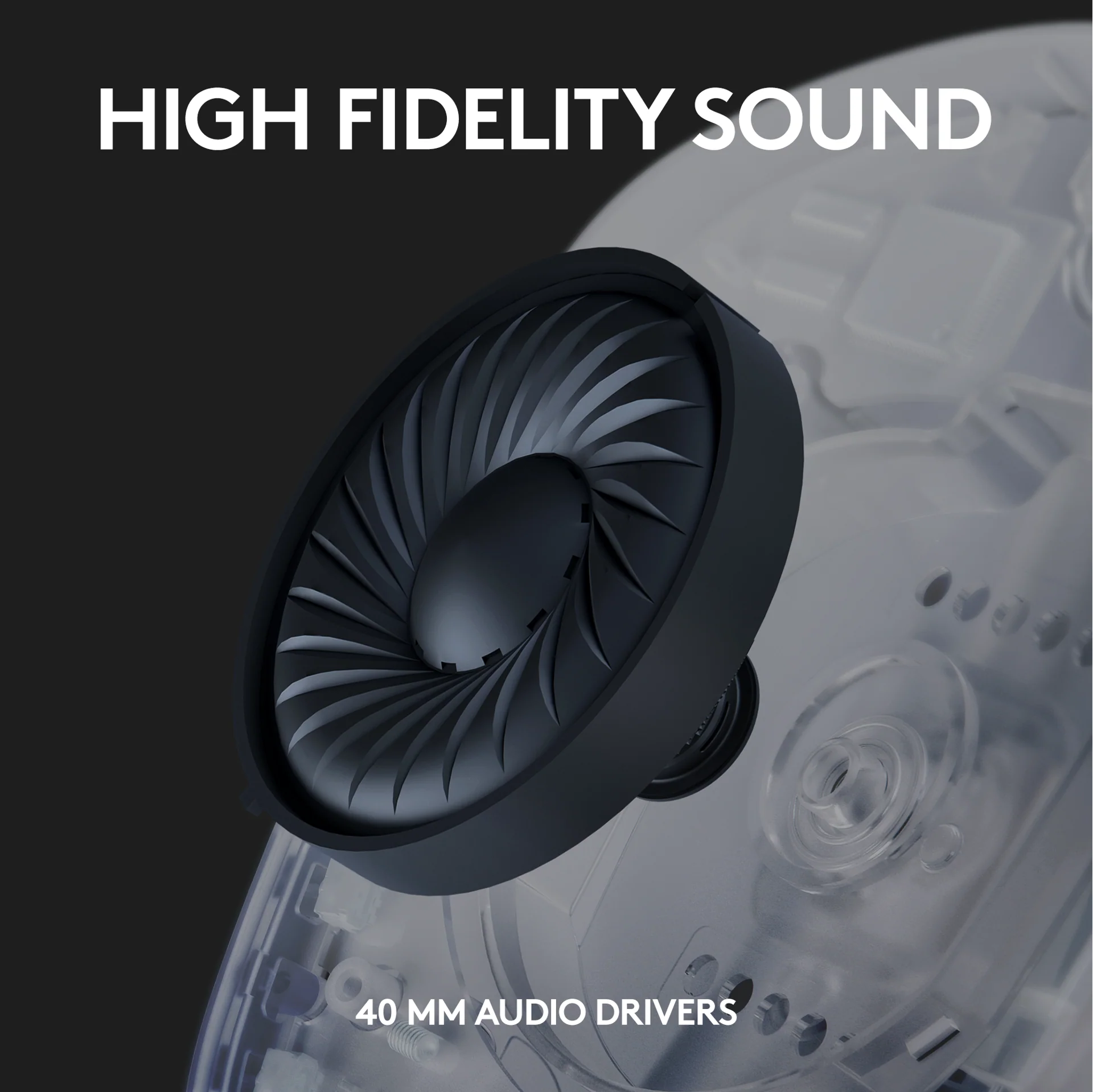 Logitech – G435 Lightspeed Kabelloses Gaming-Headset – Weiß