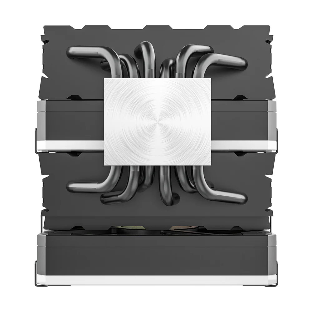 Montech Metal DT24 Premium – CPU-Kühler. obere ARGB-Abdeckung. 2x 120-mm-PWM-Lüfter. LGA1700 + AM5-Unterstützung. 270 W TDP