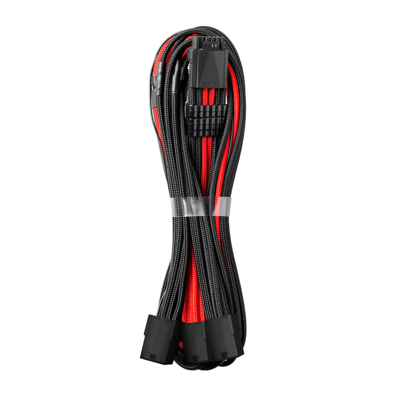 CableMod Pro ModMesh 12VHPWR auf 3x PCI-e Kabel – 45 cm. schwarz/rot