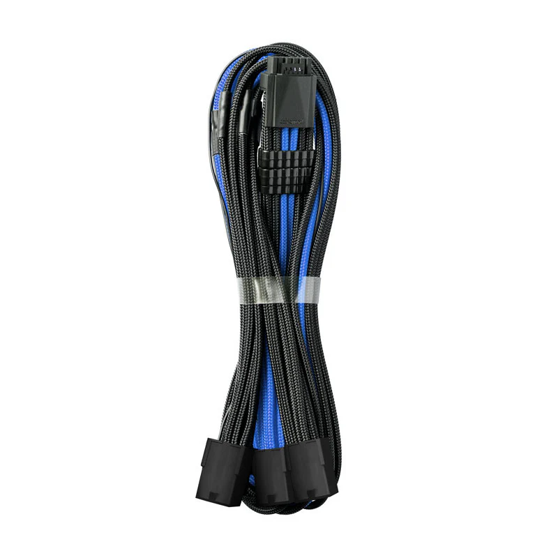 CableMod Pro ModMesh 12VHPWR auf 3x PCI-e Kabel – 45 cm. schwarz/blau