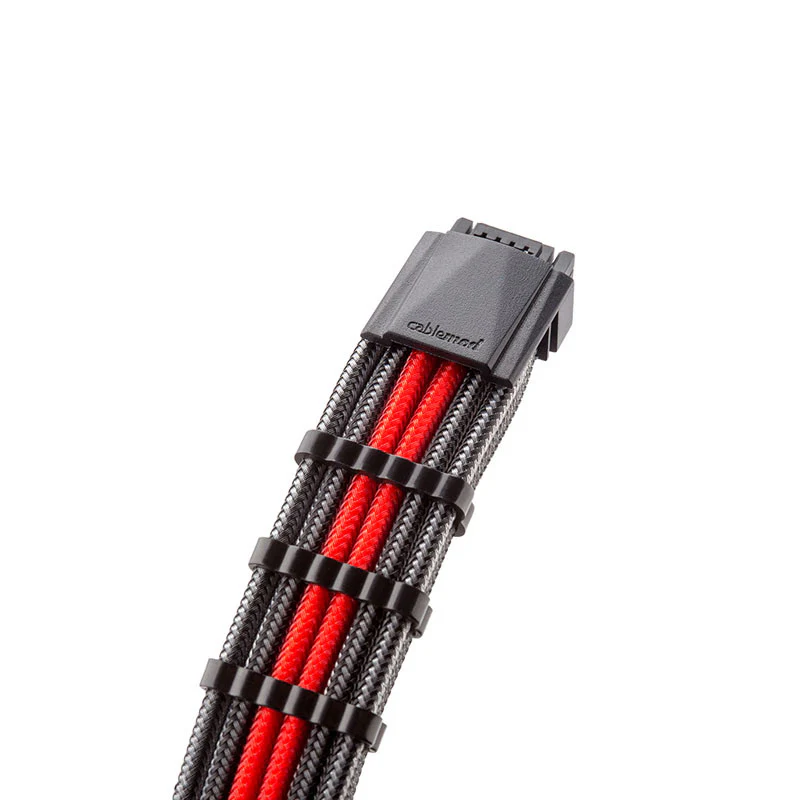 CableMod C-Series Pro ModMesh 12VHPWR auf 3x PCI-e Kabel für Corsair – 60 cm. Carbon/Rot