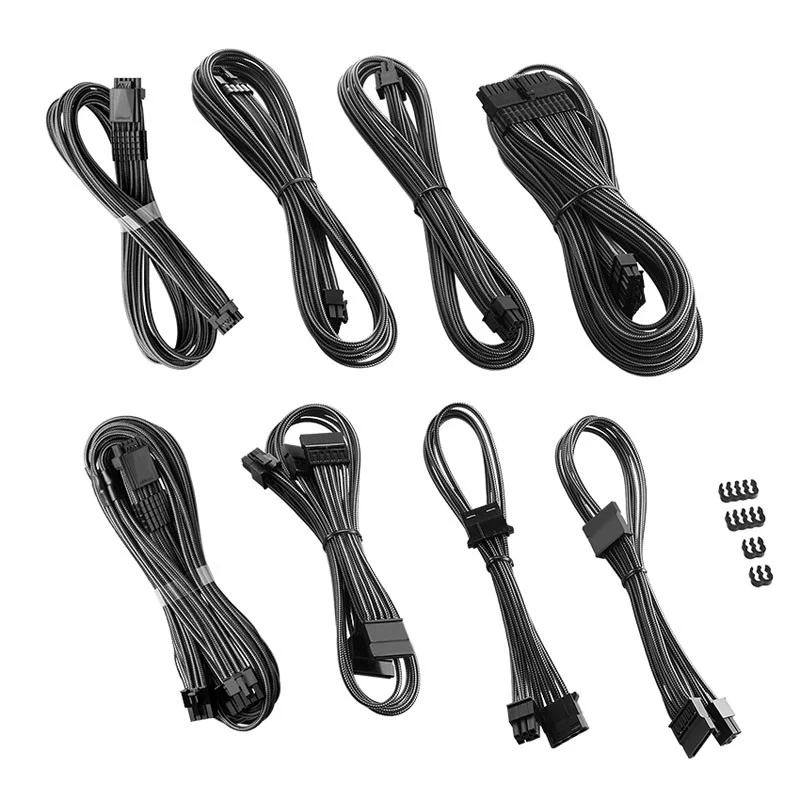 CableMod RT-Series Pro ModMesh 12VHPWR Dual-Kabel-Kit für ASUS/Seasonic – Carbon