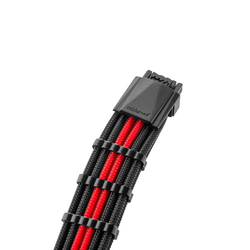 CableMod C-Series Pro ModMesh 12VHPWR auf 3x PCI-e Kabel für Corsair – 60 cm. schwarz/rot