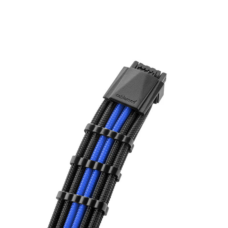 CableMod RT-Series Pro ModMesh 12VHPWR auf 3x PCI-e Kabel für ASUS/Seasonic – 60 cm. schwarz/blau