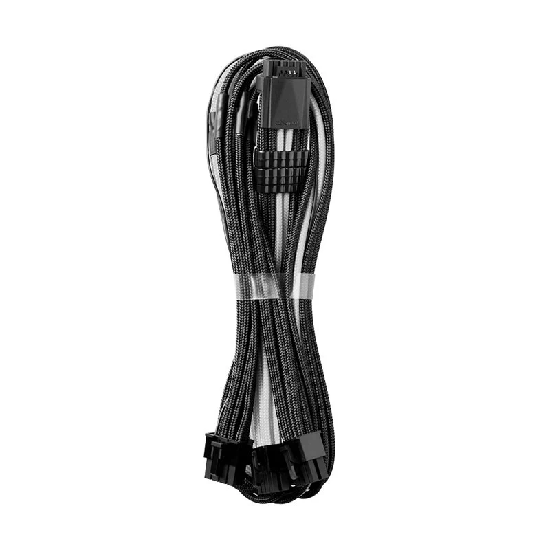 CableMod C-Series Pro ModMesh 12VHPWR auf 3x PCI-e Kabel für Corsair – 60 cm. schwarz/weiß