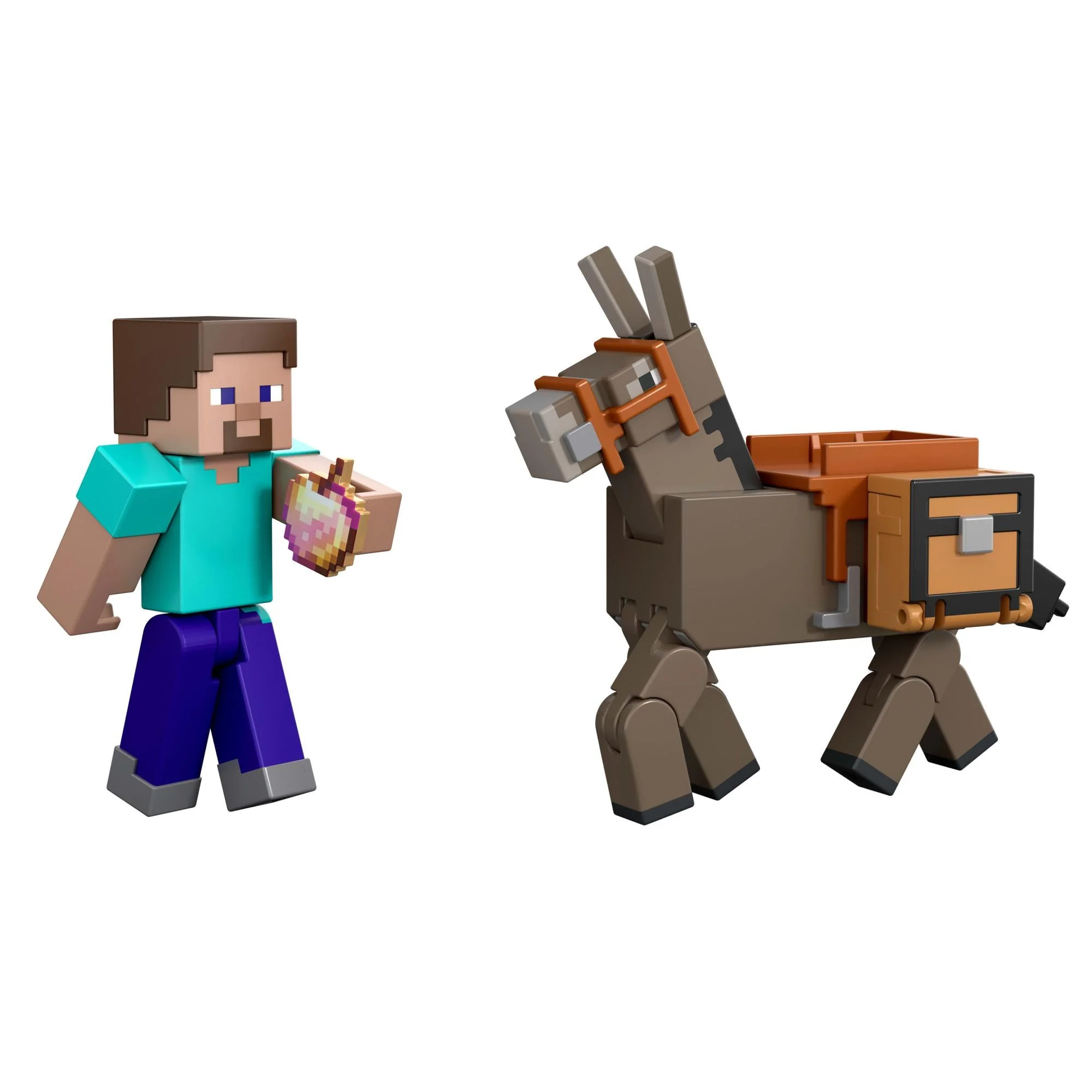 Minecraft Core Figur 2-Pack – Steve & Donkey